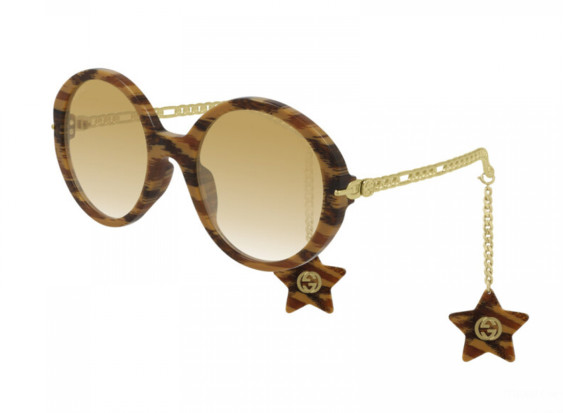 Gucci GG0726S 004 Havana/Yellow