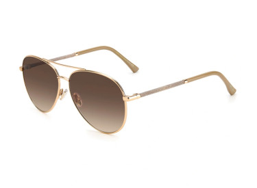 Jimmy Choo DEVAN/S 0BKU HA Gold Nude/Brown Gradient