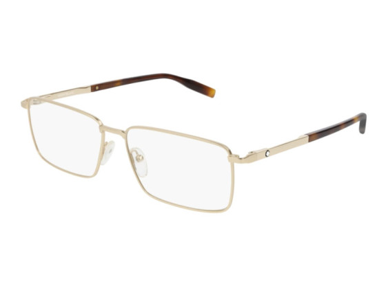 Montblanc MB0022O 003 Gold/Havana 57mm