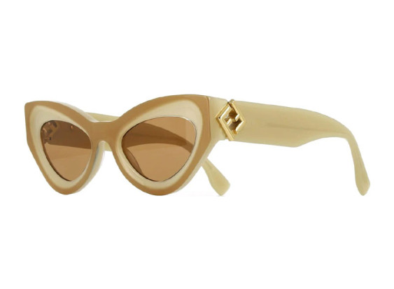 Fendi FE40146I 57E Shiny Beige/Brown