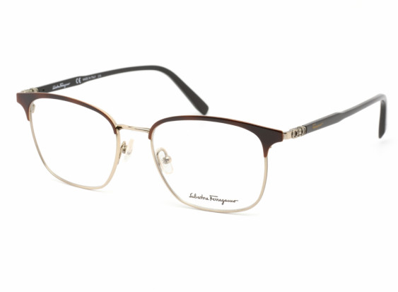 Salvatore Ferragamo SF2170 271 Havana /Shiny Gold 52mm