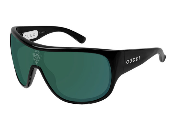 Gucci GG2168S 007 Shiny Black/Solid Green Petrol Multilayer Mirror