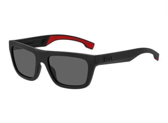 Hugo Boss BOSS 1450/S 0003 M9 Matte Black/Grey Polarized