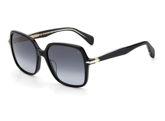Rag & Bone RNB1048/G/S 0807 9O Shiny Black/Grey Gradient