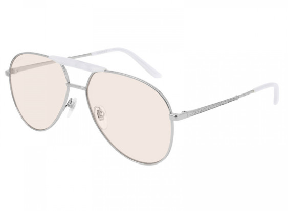 Gucci GG0242S 009 Silver/Yellow