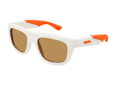 Bottega Veneta BV1233S 004 Ivory/Orange/Brown