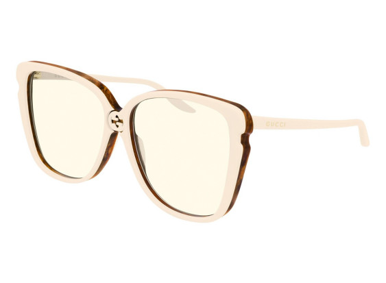 Gucci GG0709S 003 Ivory/Yellow