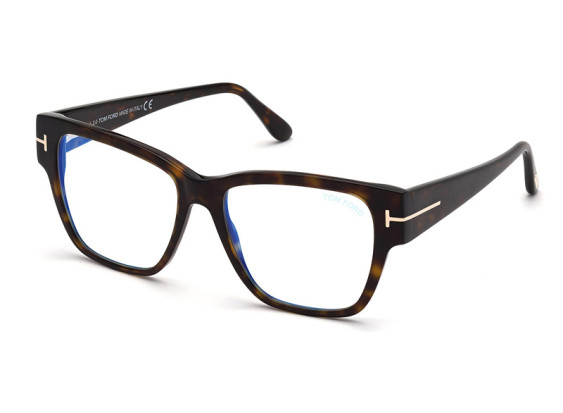 Tom Ford FT5745-B 052 Dark Havana/Clear Blue Light Block 54mm