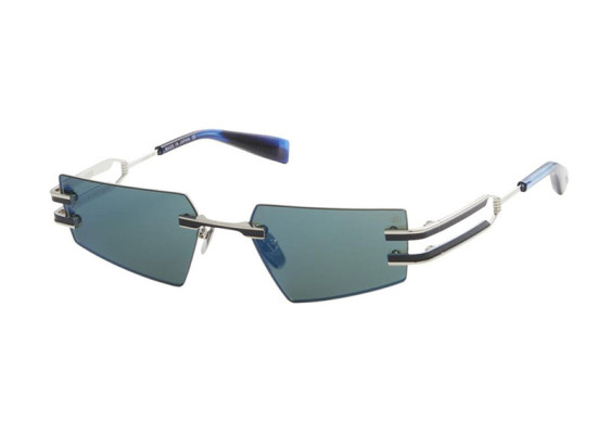 Balmain FIXE BPS-123E Silver/Navy Enamel/Blue Swirl Deep Blue Mirror AR
