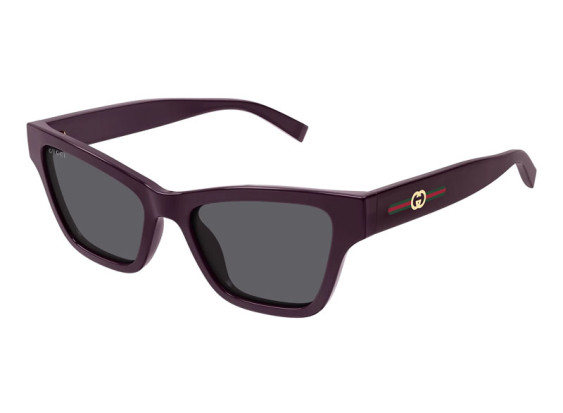 Gucci GG1982S 003 Shiny Dark Purple/Solid Smoke