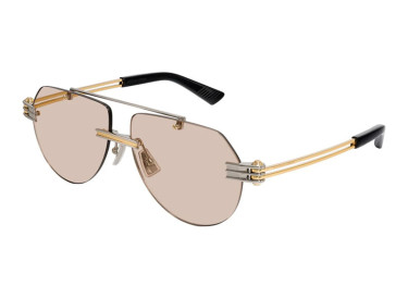 Bottega Veneta BV1342S 002 Silver/Gold/Brown