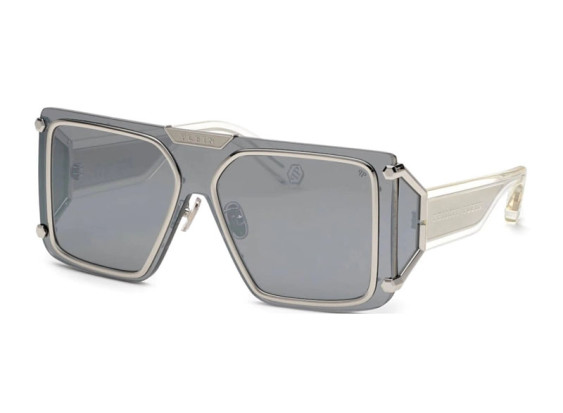 Philipp Plein SPP096M 579X Shiny Palladium/Light Grey