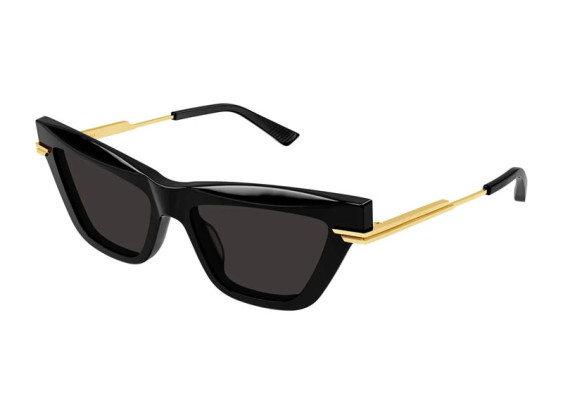 Bottega Veneta BV1241S 001 Black/Gold/Grey