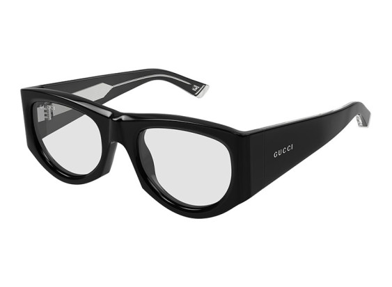 Gucci GG1917S 002 Shiny Black/Clear