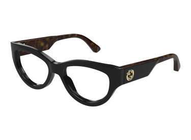 Gucci GG1665O 005 Black/Havana 53mm