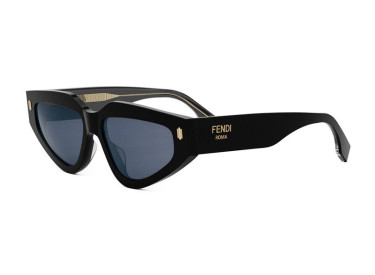 Fendi FE40163U 01V Shiny Black/Blue