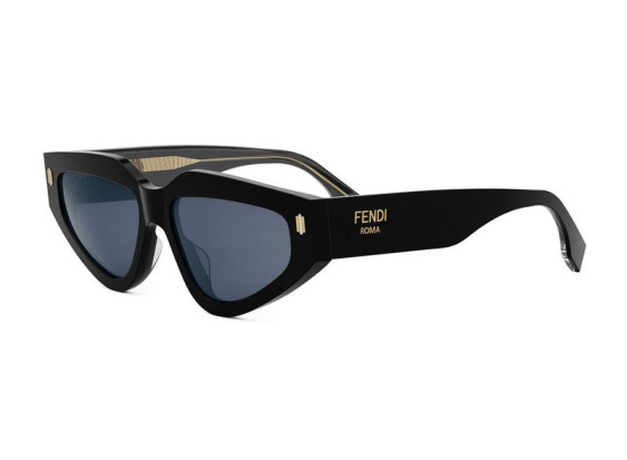 Fendi FE40163U 01V Shiny Black/Blue