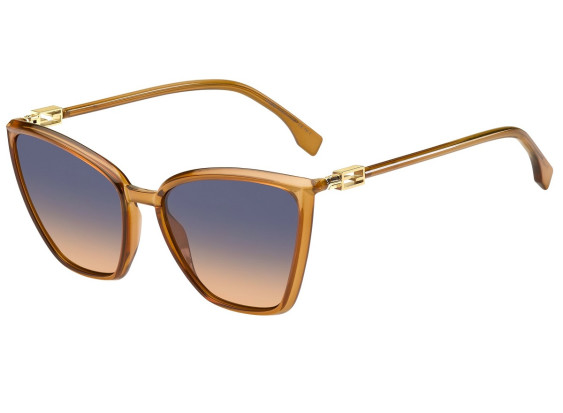 Fendi FF0433/G/S L7Q/OV Transparent Orange/Blue to Orange Gradient