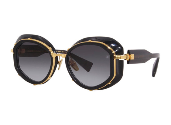 Balmain BRIGITTE BPS-129A Black Crystal/Gold/Dark Grey Gradient AR