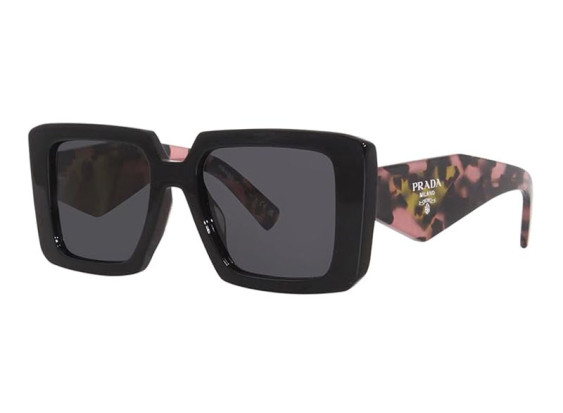 Prada PR23YSF 1AB5S0 Shiny Black/Dark Grey