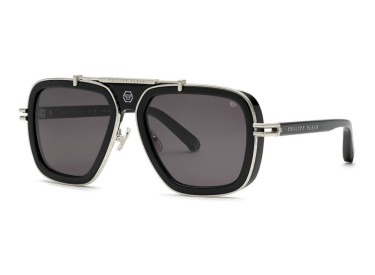 Philipp Plein SPP109M 0700 Shiny Black/Smoke Grey
