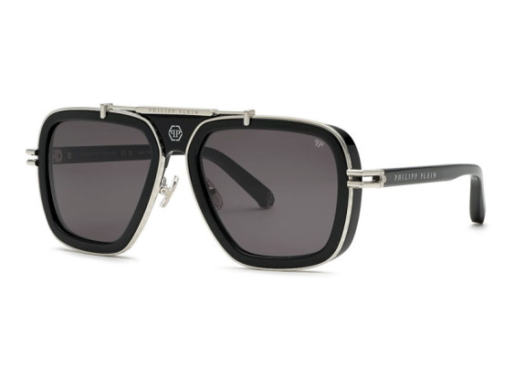 Philipp Plein SPP109M 0700 Shiny Black/Smoke Grey