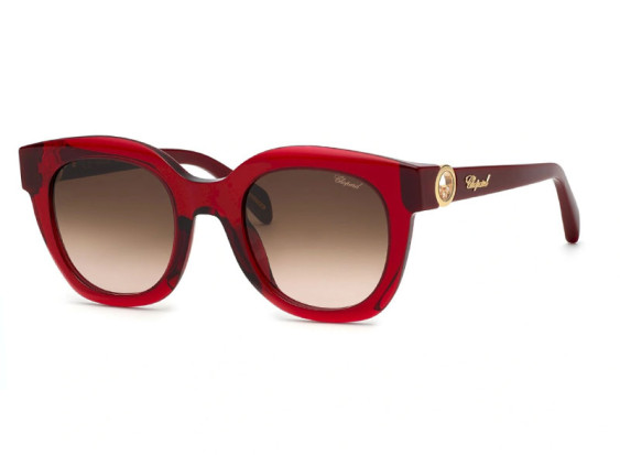 Chopard SCH335S 0954 Transparent Dark Bordeaux / Brown Gradient Pink