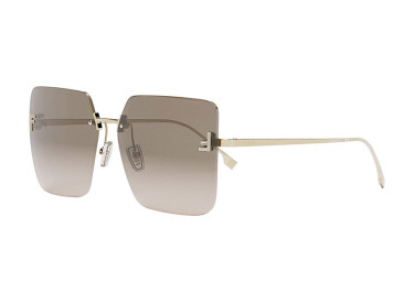 Fendi FE4082US 30F Shiny CL Gold/Gradient Light Brown
