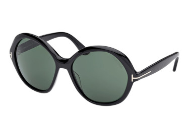 Tom Ford FT1282 01N Shiny Black/Green
