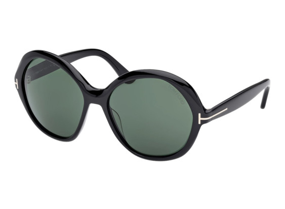 Tom Ford FT1282 01N Shiny Black/Green