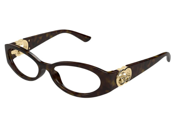 Gucci GG1693O 002 Dark Havana With Gold 52mm