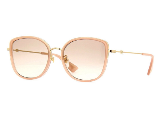 Gucci GG0606SK 004 Gold Nude/Pink