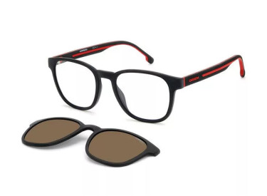 Carrera CA 8062/CS 0BLX SP Matte Black/Clear Bronze Polarized Clip-On