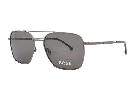 Hugo Boss BOSS 1414/S 0R80 M9 Matte Dark Ruthenium/Grey Polarized