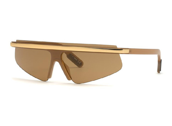 Kenzo KZ40002I 57E Shiny Beige/Gold/Brown