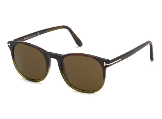 Tom Ford FT0858 56J Green Havana with Gradient to Transparent Green/Roviex