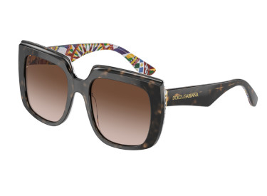 Dolce & Gabbana DG4414 321713 Havana On White Barrow/Gradient Brown