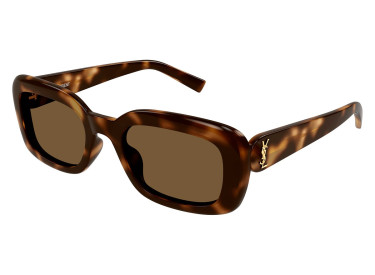 Saint Laurent SLM130 004 Medium Brown Havana/Nicotine