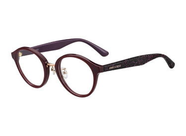 Jimmy Choo JC197/F 0MXW 00 Burgundy with Glitter 48mm