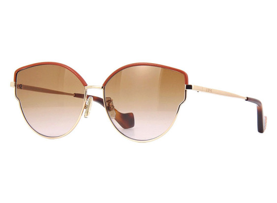 Loewe LW40059U 28F Gold/Red Leather/Brown Gradient