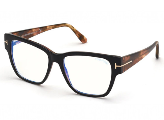 Tom Ford FT5745-B 005 Black/Clear Blue Light Block 54mm