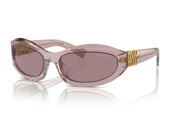 Miu Miu MU14ZS 12W20I Mauve Trasparent/Light Purple Brown