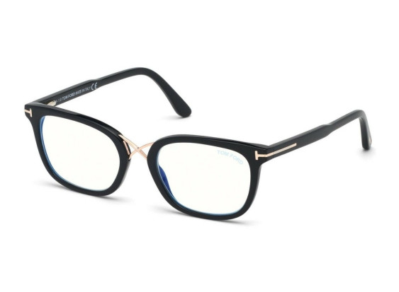 Tom Ford FT5637-B 001 Shiny Black/Shiny Rose Gold 52mm