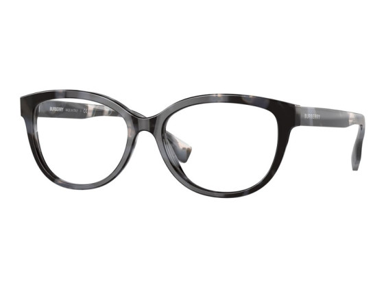 Burberry BE2357 3983 Top Check/Striped Havana 54mm