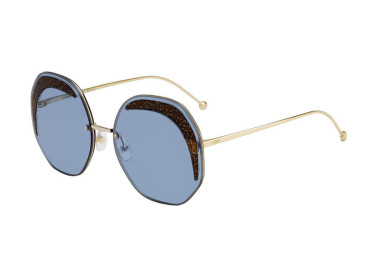 Fendi FF0358/S 0MVU KU Gold/Blue/Gold Glitter