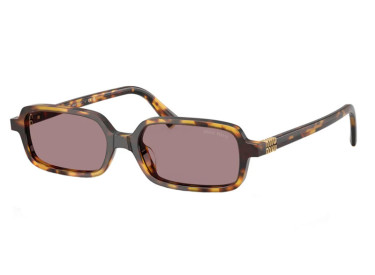 Miu Miu MU11ZS 14L20I Havana Honey/Light Purple Brown