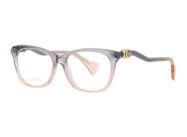Gucci GG1012O 002 Shiny Transparent Petrol Blue To Nude Pink Gradient 54mm