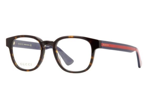 Gucci GG0927O 002 Dark Havana with Blue and Red Stripe 49mm