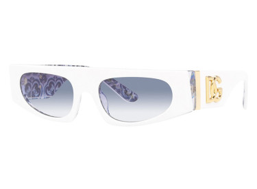 Dolce & Gabbana DG4411 337119 White on Blue Maiolica/Gradient Light Blue