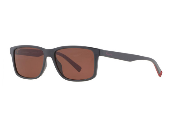 Salvatore Ferragamo SF938S 023 Dark Grey/Red/Amber